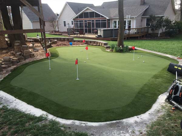 backyard putting greens