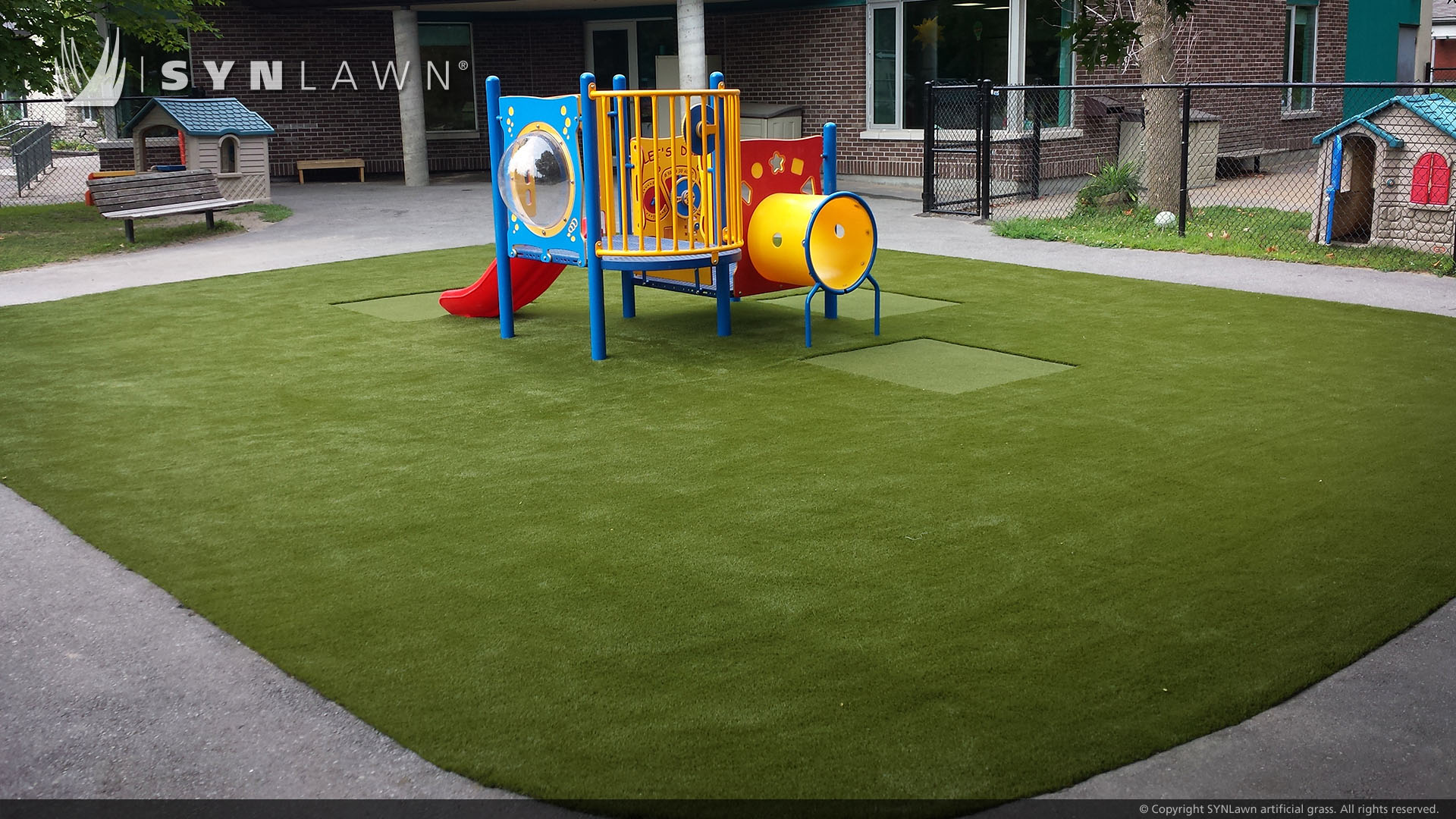 Commercial artificial playground grass for daycares