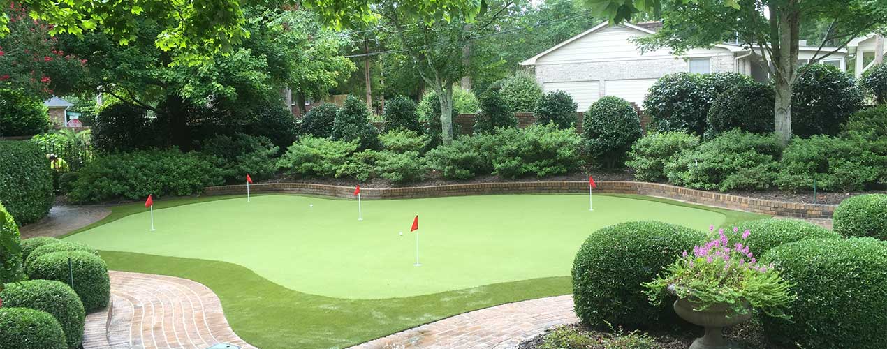Backyard Putting Greens In Charlotte Nc Artificial Golf Grass