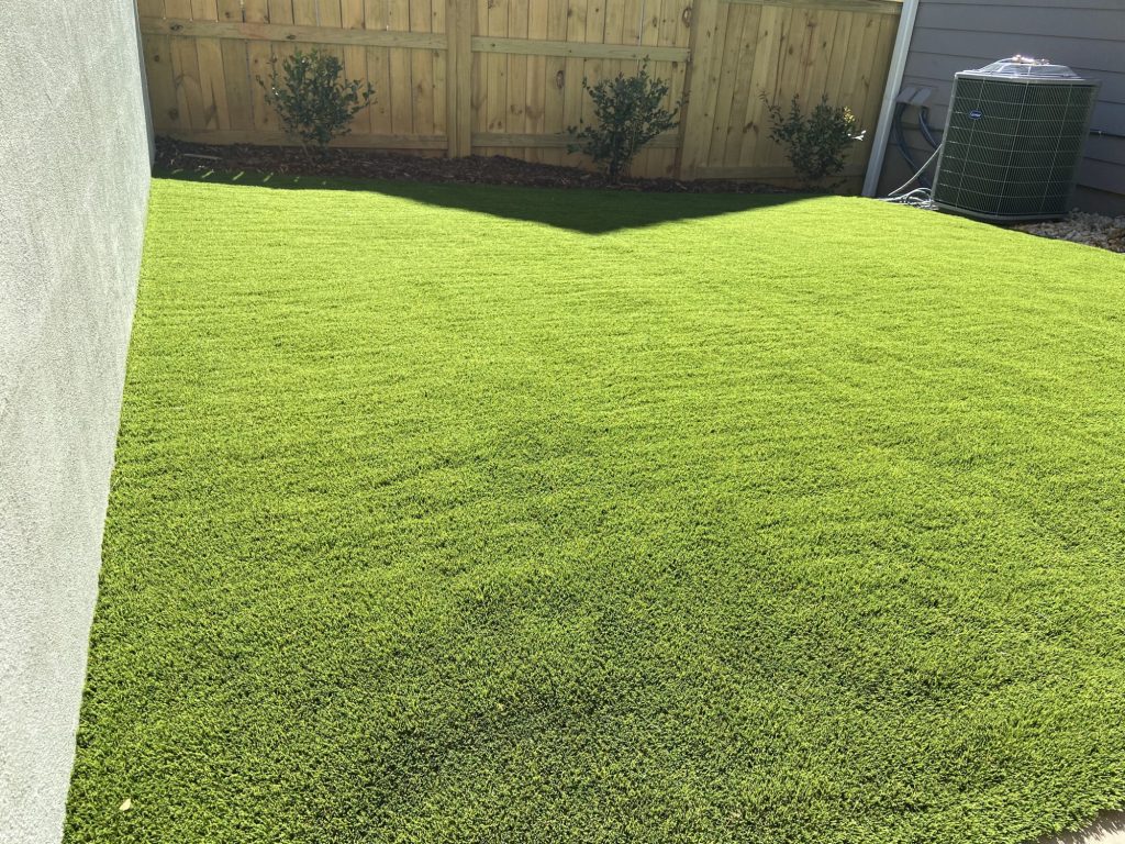 artificial turf backyard from carolina artificial lawns