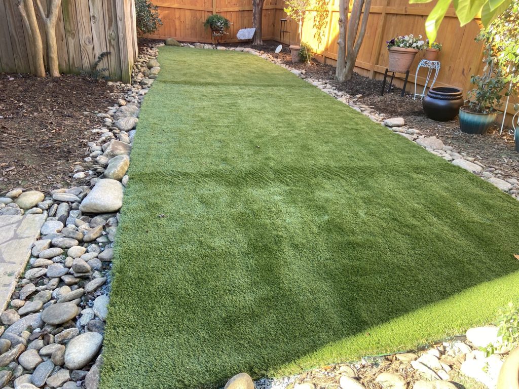 Residential artificial grass lawn from SYNLawn