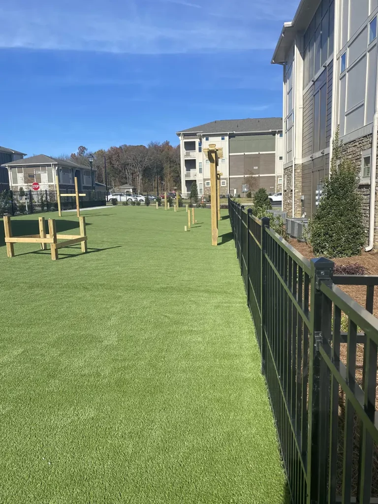 Artificial grass dog park from SYNLawn