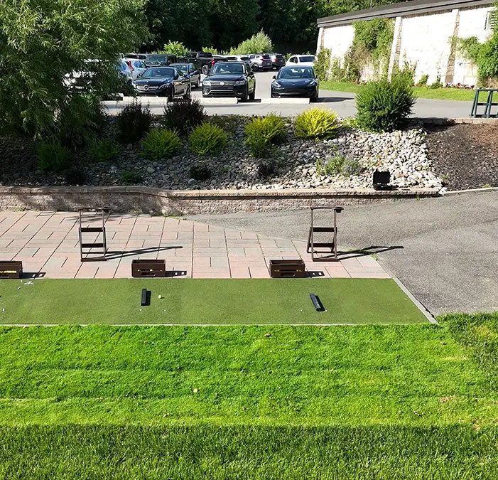 Artificial grass driving range from SYNLawn