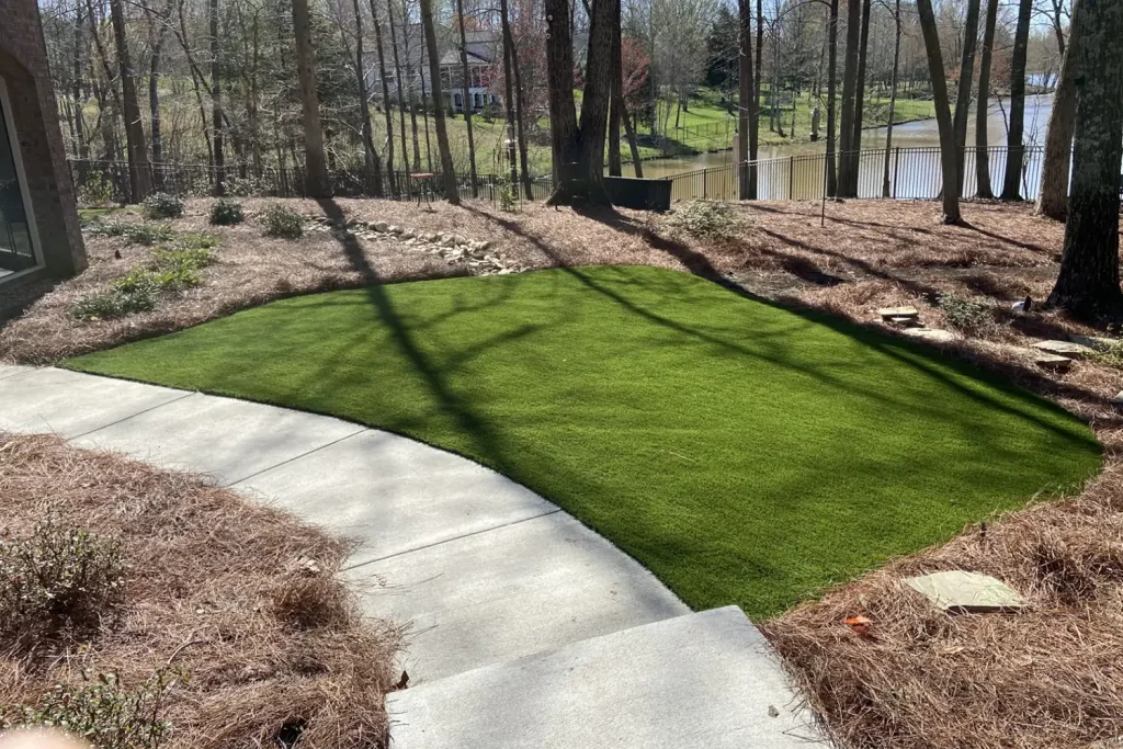 Artificial grass installation from SYNLawn